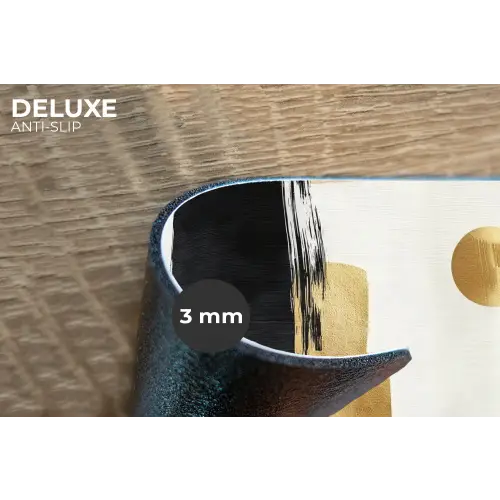 Goud - Rechthoeken - Cirkels - Abstract Placemat vinyl groot -closeup