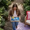 Blauw - Orchidee - Elegeant Dienblad Rechthoek middel -sfeer5