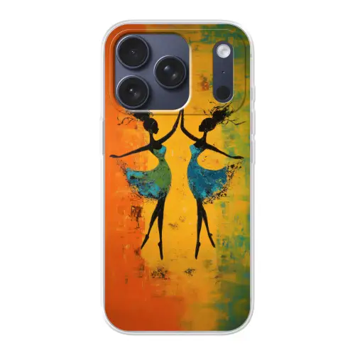Dansen - Vrouwen - Verfstructuur Telefoonhoesje iPhone 17 Pro klein -3d