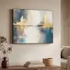 Abstract - Kunst - Goud Textielframe zwart klein -sfeer3