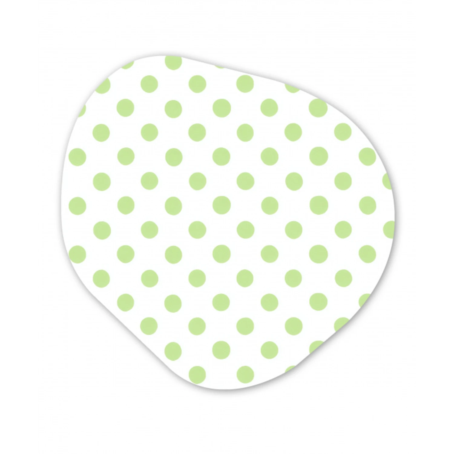 Dots - Klassiek - Groen Wandcirkel Organisch Forex 3mm klein 629 -3d
