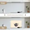 Theepot - Kleurrijk - Bloemen keuken achterwand spatscherm klein -voor_na_NL