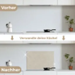 Steen - Beton - Patronen keuken achterwand spatscherm klein 900 -voor_na_DE