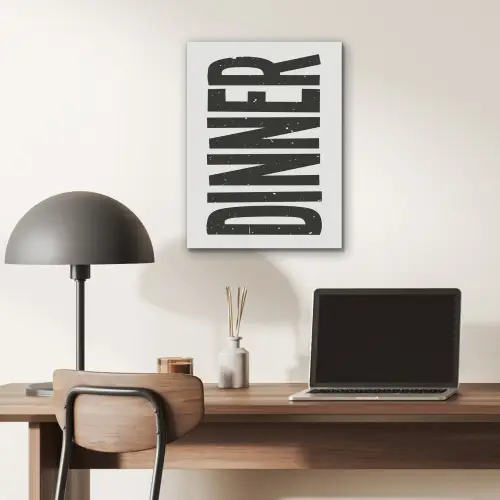 Zwart - Decoratie - Vintage - Eten PET vilt klein -sfeer5