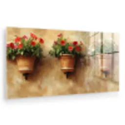 Bloempotten - Muur - Vintage plexiglas 5mm klein -zzzproduct_nieuw