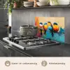Vogels - Kleurrijk - Tak - Abstract keuken achterwand spatscherm klein -usp_NL