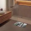 Kat - Telefoon - Toilet - Zwart - Wit Badmat klein -sfeer2