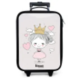 Kleine prinses met hartjes Kinderkoffer - Zwart klein -zzz_website3d
