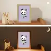 Panda - Paars - Sierlijk - Kawaii Light Box met kabel klein -sfeer3_kind