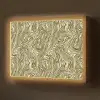 Abstract - Marmer - Groen Light Box met batterij (Wandlamp) middel 907 -z3d_website