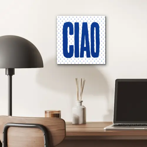 Ciao - Stippen - Roze - Wit aluminium wit klein -sfeer5