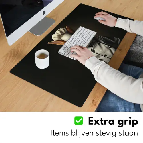 Konijn - Kok - Dier Muismat XXL klein -sfeer3