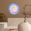 Spiraal - Tie dye - Pasteltinten Wandcirkel behangsticker klein -sfeer1