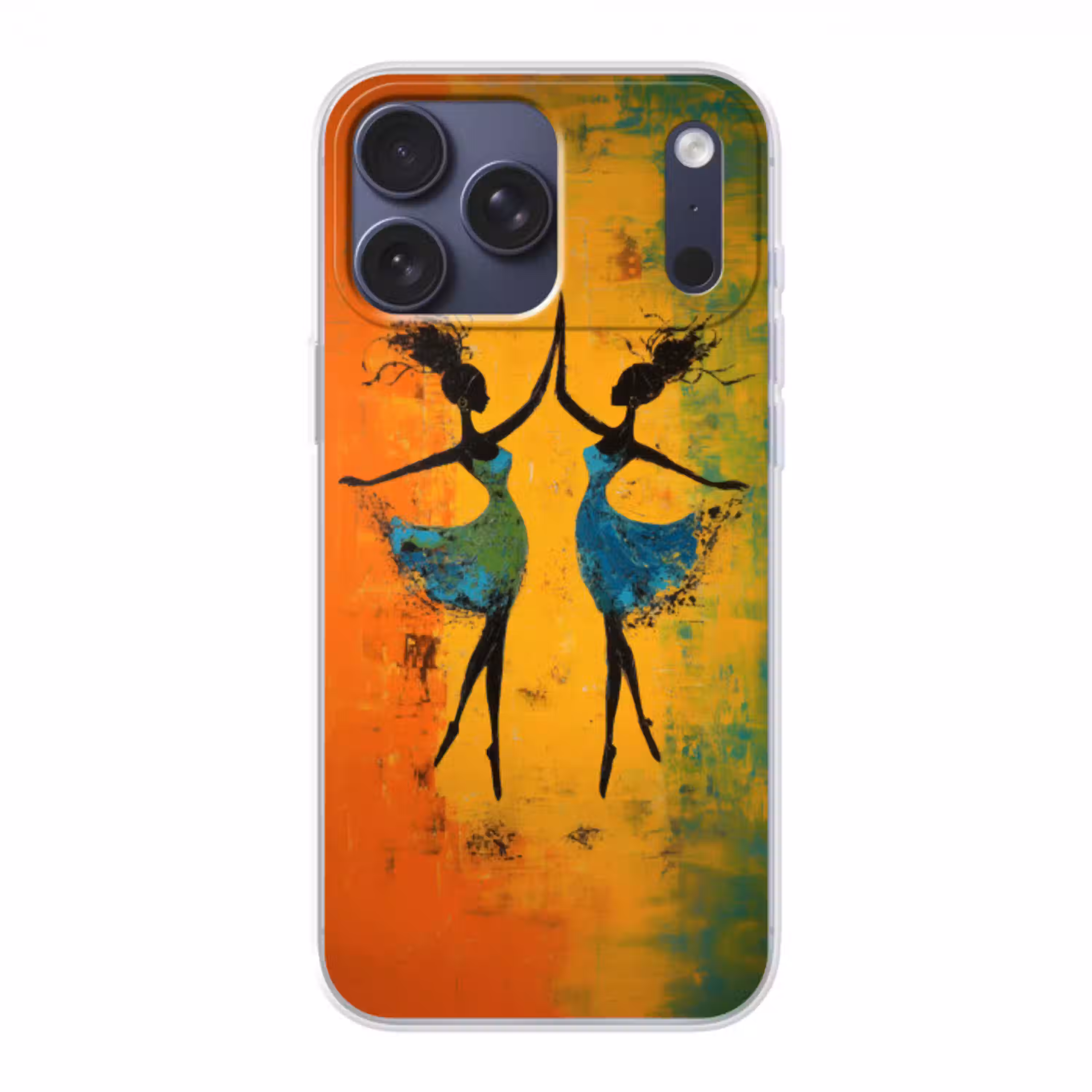 Dansen - Vrouwen - Verfstructuur Telefoonhoesje iPhone 17 Pro Max klein -3d