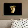 Friet - Goud - Chrome - Eten canvas 2cm klein -sfeer3