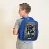 Gino grijsstaart Kinderrugzak - Blauw middel -sfeer2