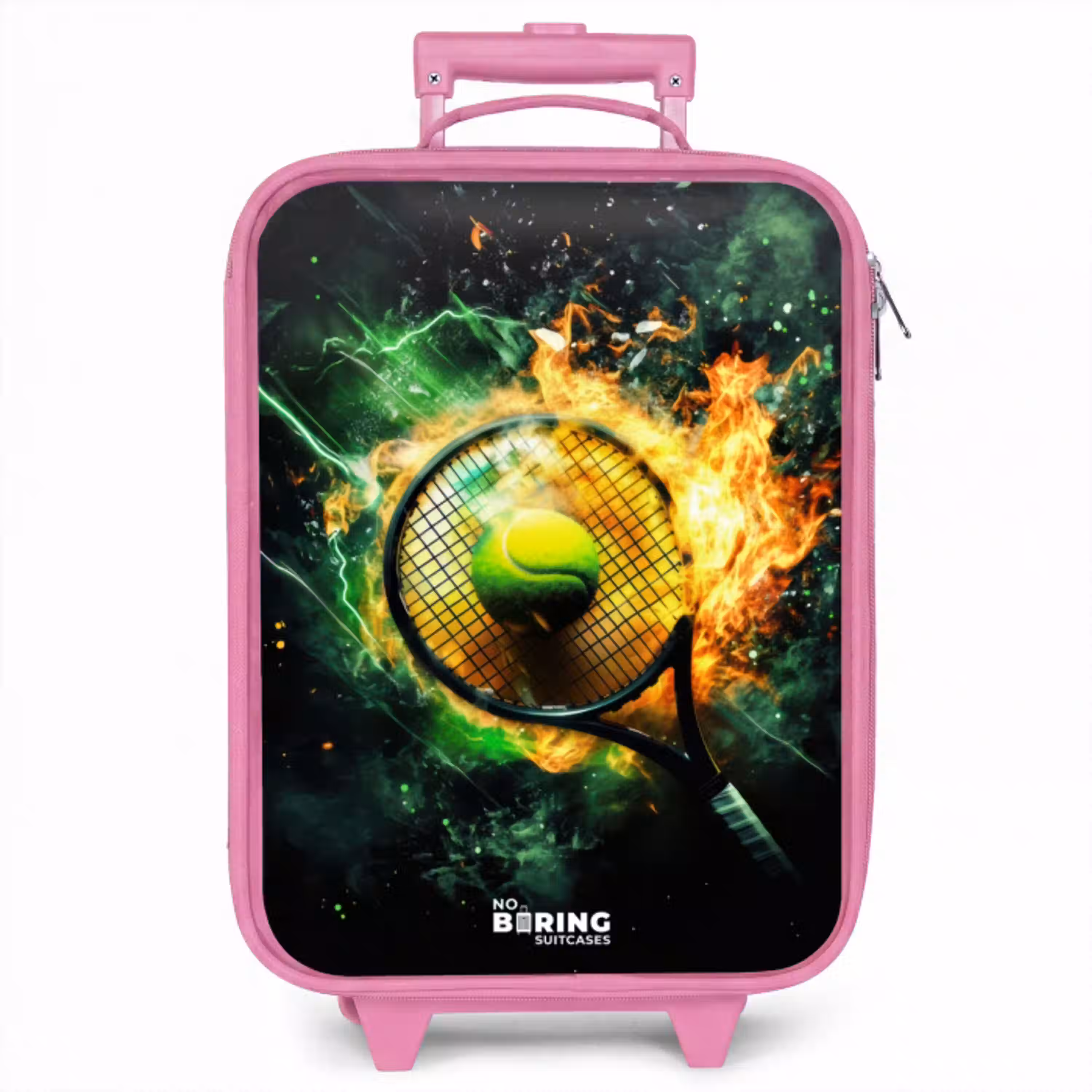Tennisbal in vlammen bij krachtige smash Kinderkoffer - Roze klein -zzz_website3d