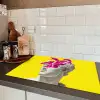 Buste - Slangen - Geel Inductie beschermer vinyl 3mm klein -sfeer3