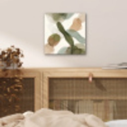 Abstract - Vormen - Modern - Kunst - Groen - Bruin aluminium wit klein -sfeer3
