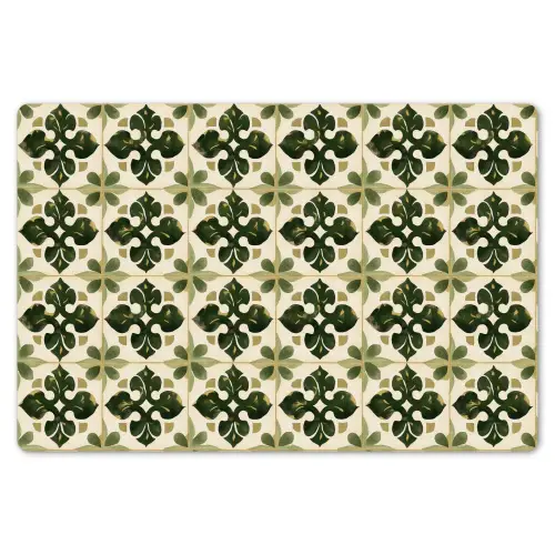 Patroon - Tegel - Groen Placemat vinyl groot 368 -zzsfeer1_Kitchenyeah-website