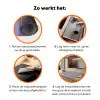 Kiwi - Patroon - Paars Inductie beschermer vinyl 3mm klein 276 -zzzzzzz-td-werking