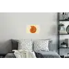 Schelp - Oranje - Ribbels Muursticker klein -slaapkamer