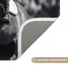 Springen - Paard - Zwart - Wit Badmat klein -USP_AntislipNL