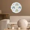 Patroon - Regenboog - Hartjes Akoestische PET Vilt - Rond klein -sfeer1