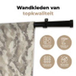 Slang - Patroon - Taupe Wandkleed katoen klein 269 -sfeer2