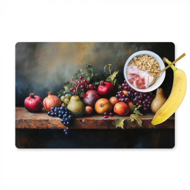 Rustiek - Stilleven - Fruit Placemat vinyl groot -zzzproduct_Kitchenyeah-website