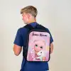 Meisje - Eenhoorn - Roze Rugzak - Zwart middel -sfeer8