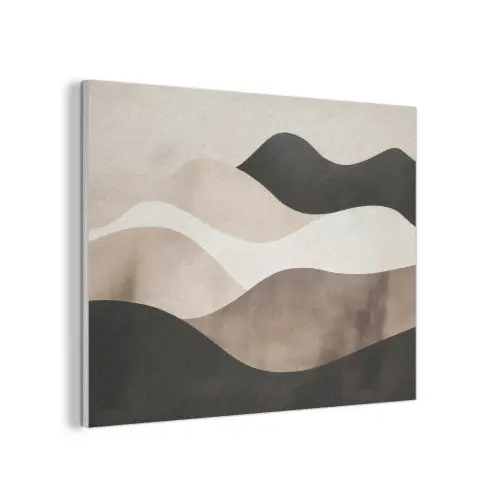 Abstract - Landschap - Golven - Crèmekleur PET vilt klein -3d