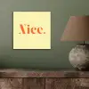 Nice - Oranje - Geel - Minimalistisch aluminium wit klein -sfeer2