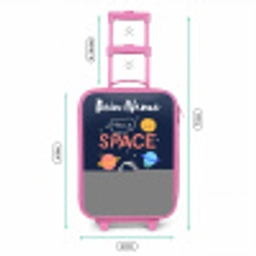 Astronaut - Quote - Planeten - Sterren Kinderkoffer - Roze klein -productfoto_formaten