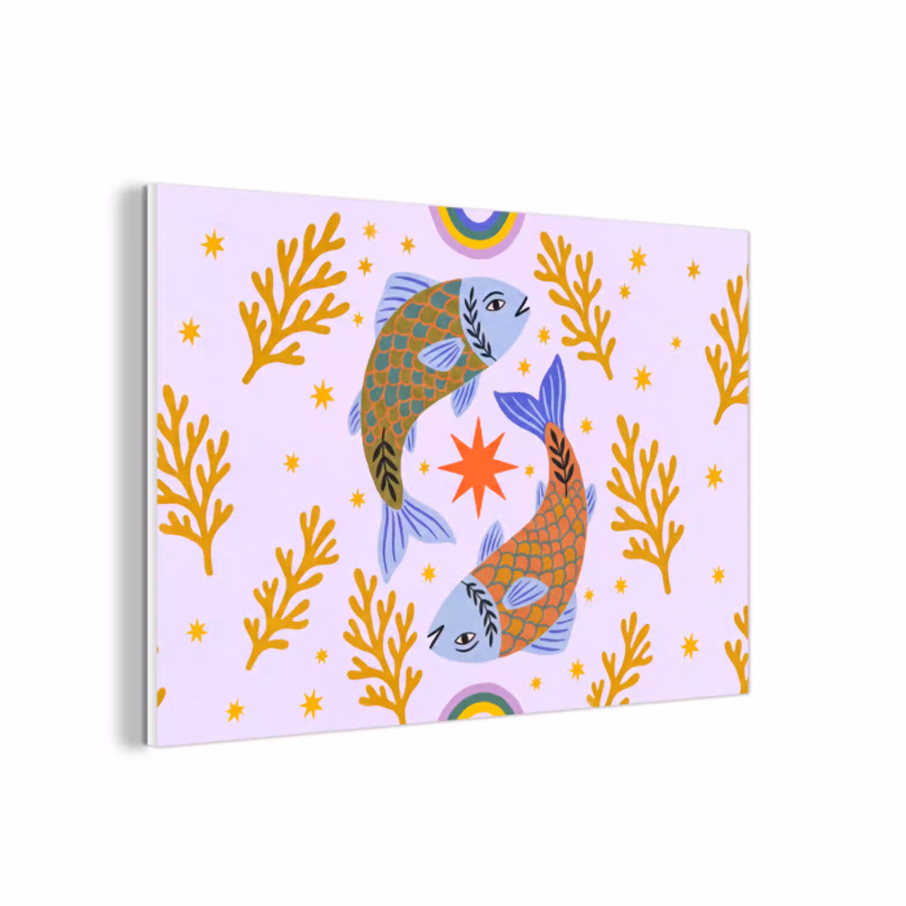 Vis - Onderwater - Dieren - Abstract - Kleurrijk forex 5mm xxl -3d