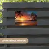Avondrood aan Zee tuinposter los doek klein -sfeer3