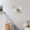 Bloem - Beige - Verf - Schaduw tuinposter los doek klein -sfeer8