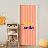 Verticaal - Strepen - Oranje - Ciao bella deurposter klein -sfeer4