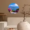 Lake Como - Italië - Landschap Wandcirkel behangsticker klein -sfeer1