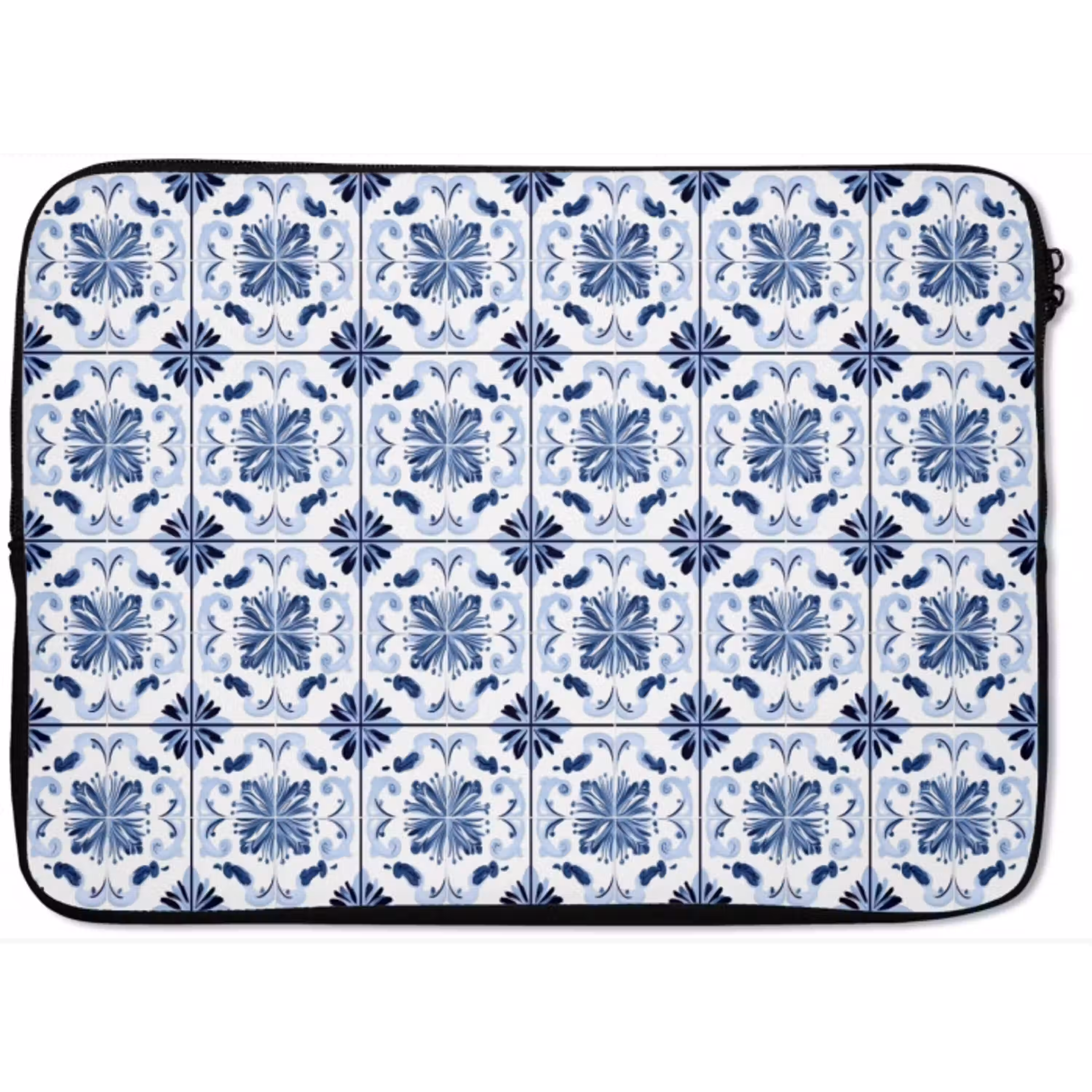 Patroon - Tegel - Blauw laptophoes neopreen klein 279 -zkaufland3dotto