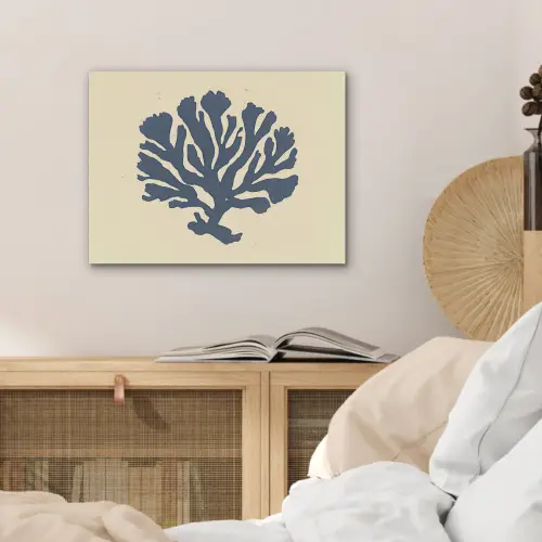 Blauw koraal - Vertakkingen - Beige PET vilt klein -sfeer3