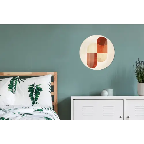 Bogen - Beige - Vormen Wandcirkel aluminium klein -slaapkamer
