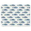 Vis - Patroon - Blauw muismat rubber klein 262 -3d