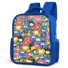 Beestjes met Grote Oogjes Kinderrugzak - Blauw middel -schuin