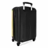 Stippen patroon geel NBS - Handbagage koffer - Kinderen Unisex middel -achterkant