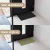 Patroon - Abstract - Groen - Vlakken Deurmat klein -voor-na_NL