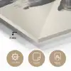 Golven - Penseelstreken - Beige - Minimalistisch plexiglas 5mm klein -sfeer2