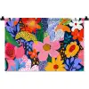 Kleurrijk - Bloemen - Abstract - Stippen Wandkleed katoen klein -zz3d