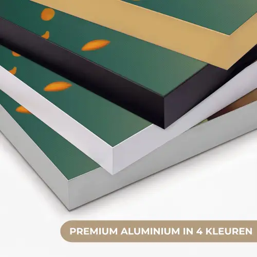Vrouw - Sinaasappel - Bessen - Oranje Textielframe zwart klein -USP_kleurenNL