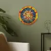 Mozaïek - Zon - Geel - Cirkel Akoestische PET Vilt - Rond klein -sfeer2
